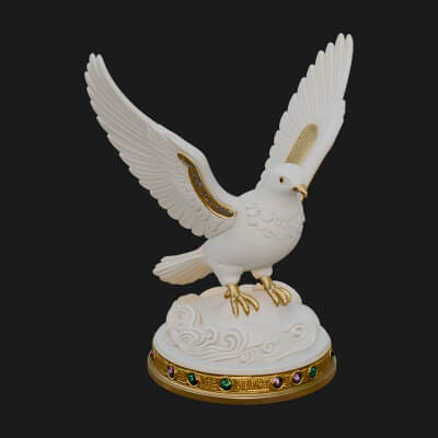 Holy Spirit Dove Statue Design 1 3D Print Model