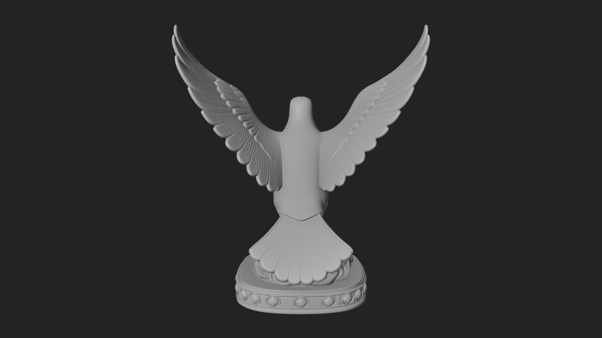 Holy Spirit Dove Statue Design 2 3D Print Model 3D Model
