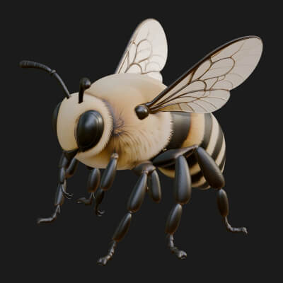 Honey Bee Statue Design 1 3D Print Model