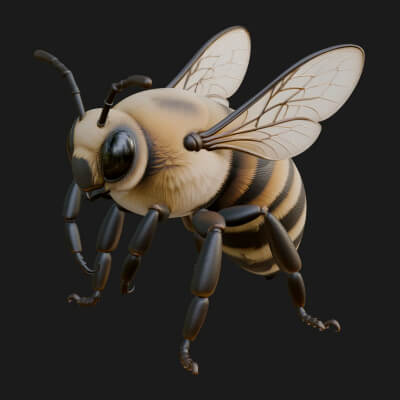 Honey Bee Statue Design 7 3D Print Model