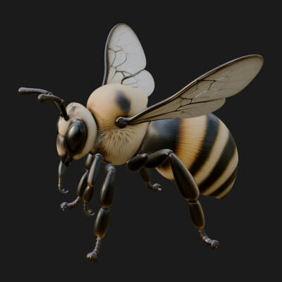 Honey Bee Statue Design 8 3D Print Model