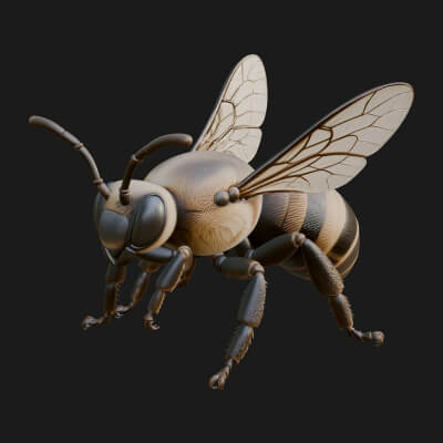 Honey Bee Statue Design 9 3D Print Model