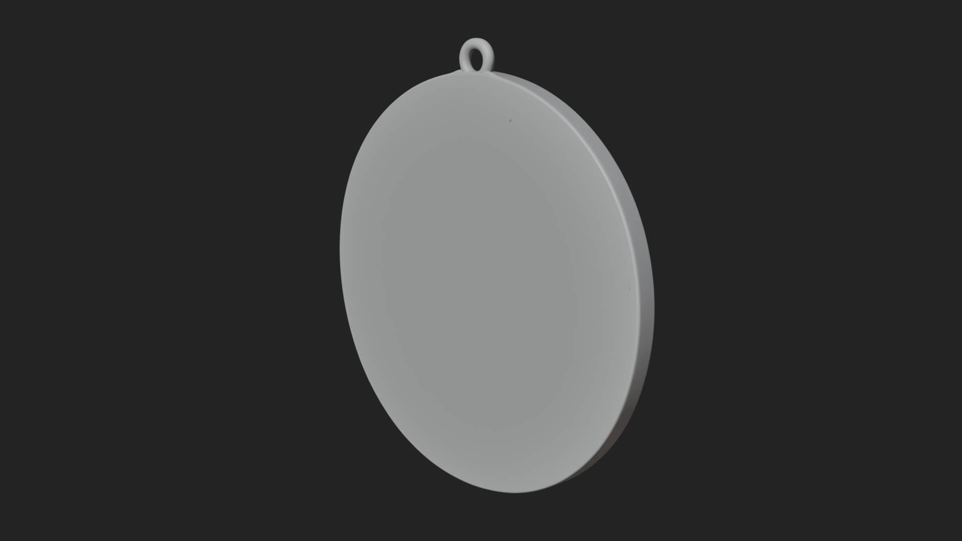Hooded Monk Oval Relief Plaque Design 4 3D Print Model 3D Model