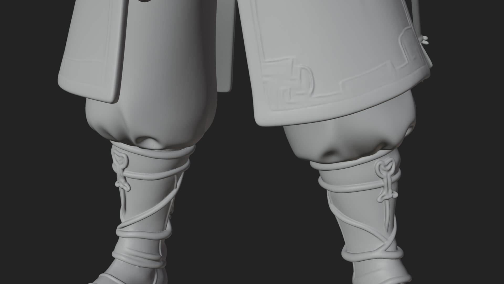 Hooded Ranger Statue Design 12 3D Print Model 3D Model