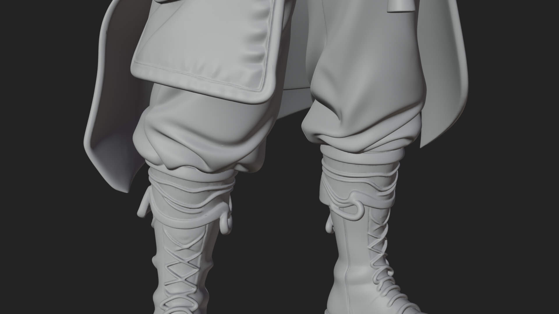 Hooded Ranger Statue Design 14 3D Print Model 3D Model