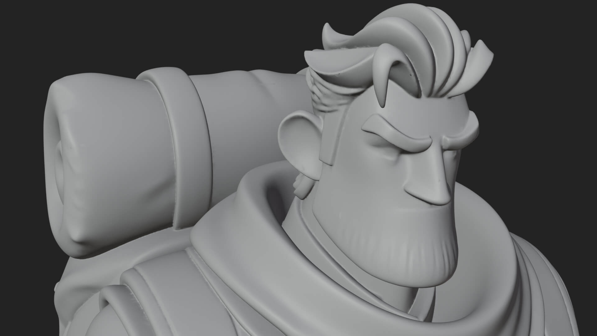 Hooded Ranger Statue Design 17 3D Print Model 3D Model