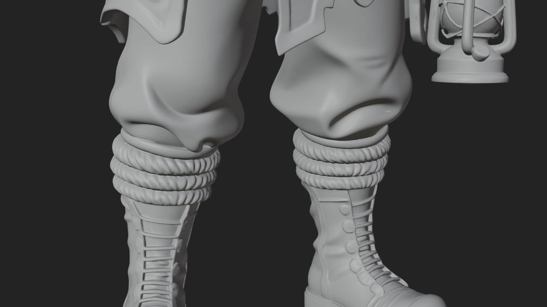 Hooded Ranger Statue Design 18 3D Print Model 3D Model
