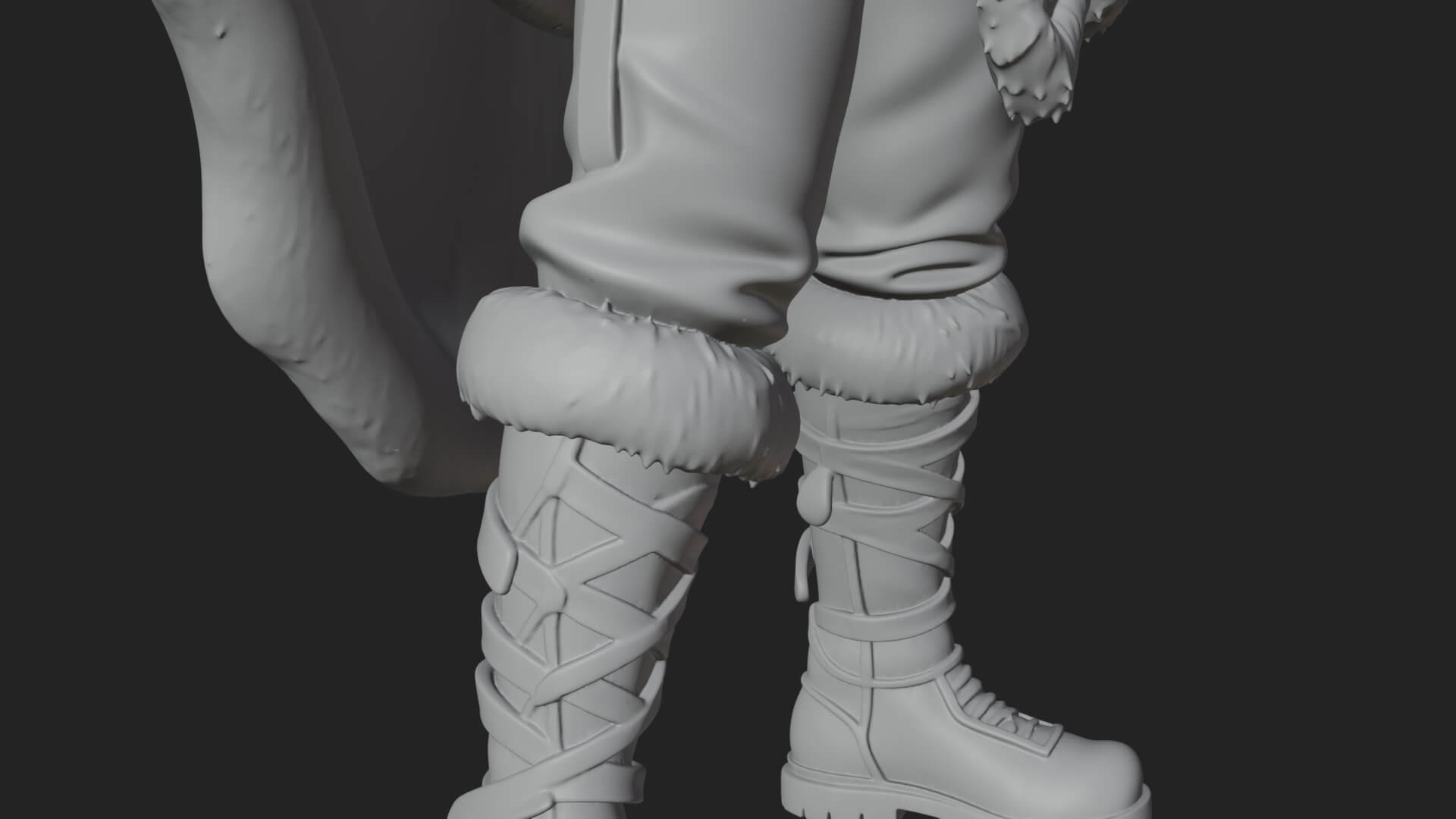 Hooded Ranger Statue Design 20 3D Print Model 3D Model