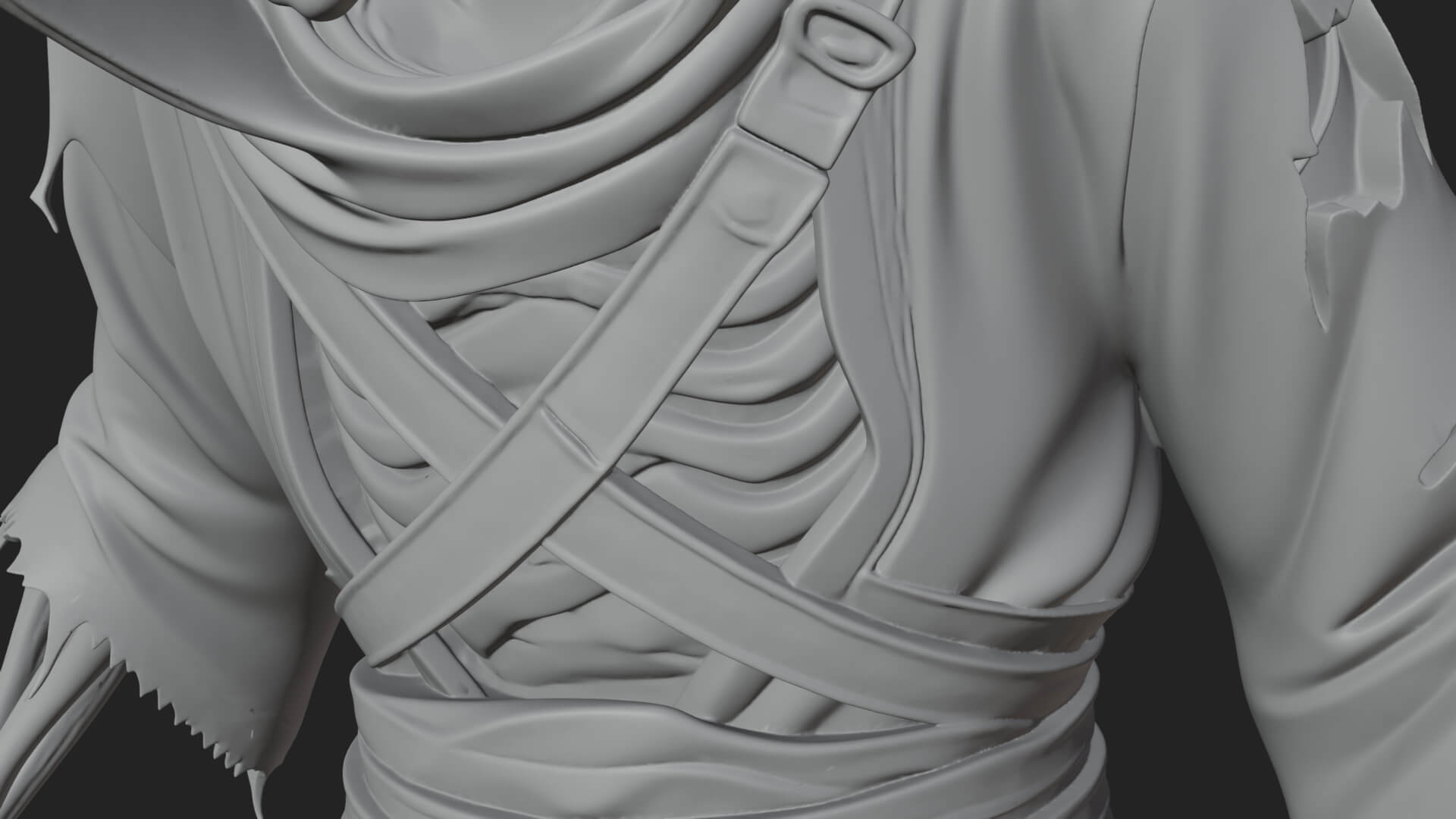 Hooded Skeleton Reaper Statue Design 16 3D Print Model 3D Model