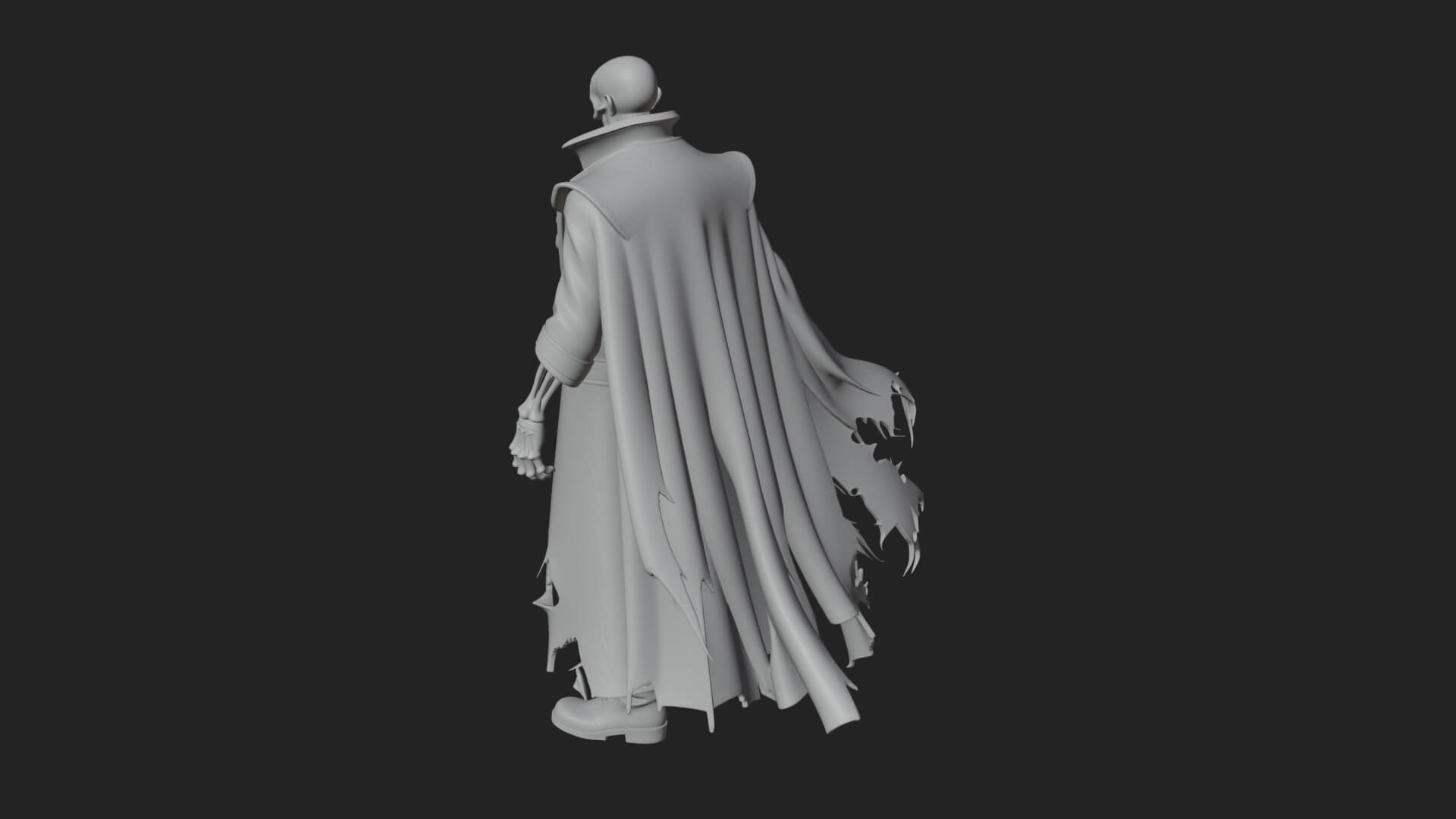 Hooded Skeleton Reaper Statue Design 24 3D Print Model 3D Model
