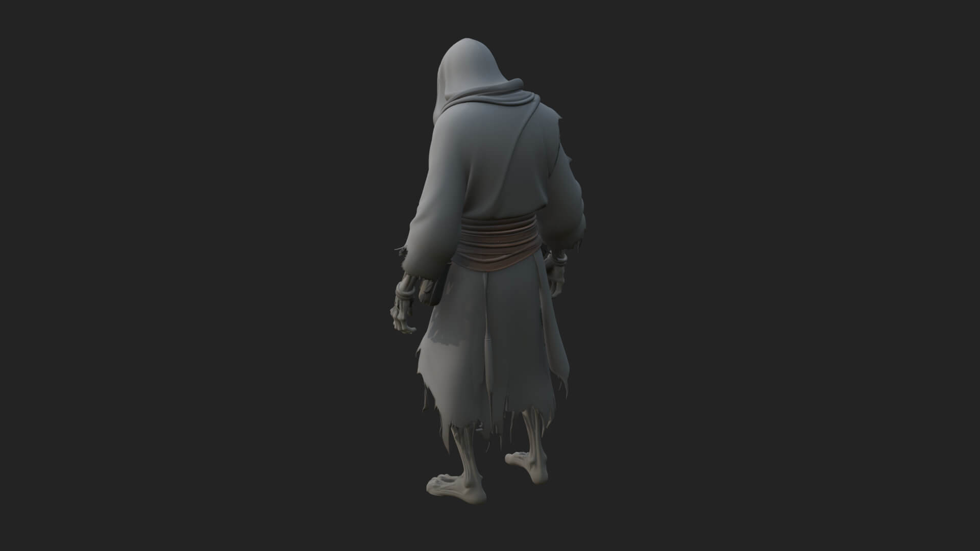 Hooded Skeleton Reaper Statue Design 25 3D Print Model 3D Model
