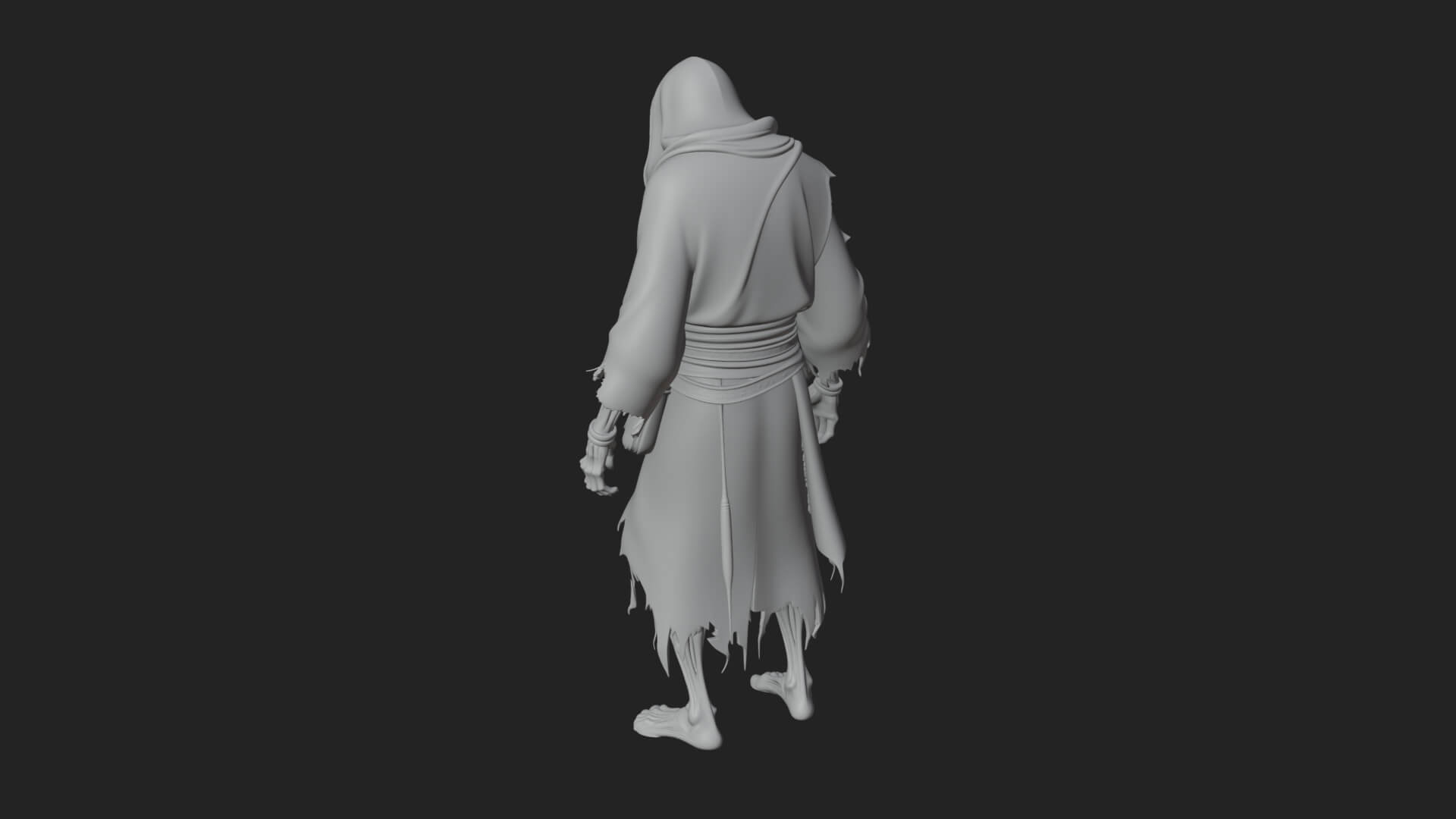 Hooded Skeleton Reaper Statue Design 25 3D Print Model 3D Model