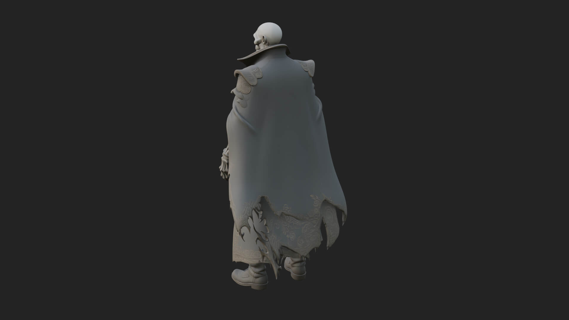 Hooded Skeleton Reaper Statue Design 26 3D Print Model 3D Model
