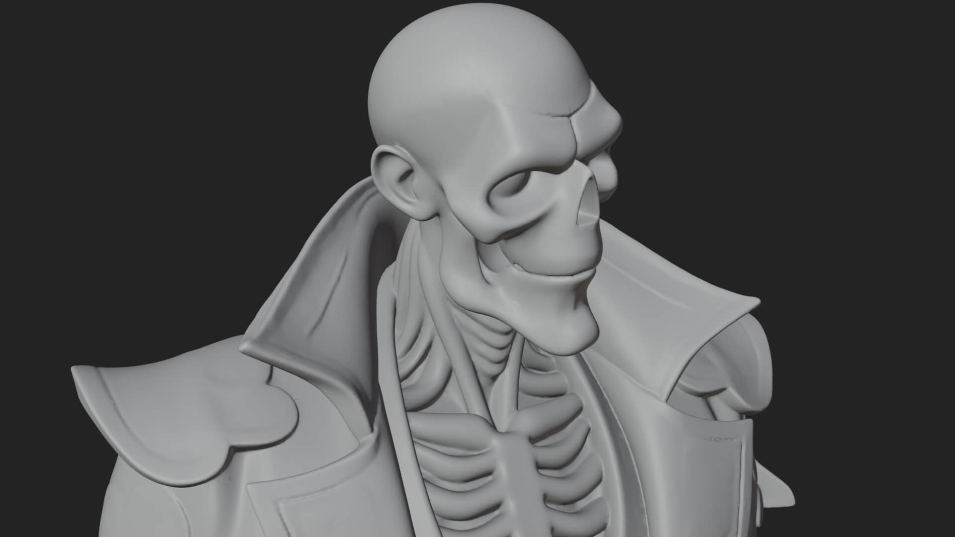 Hooded Skeleton Reaper Statue Design 26 3D Print Model 3D Model