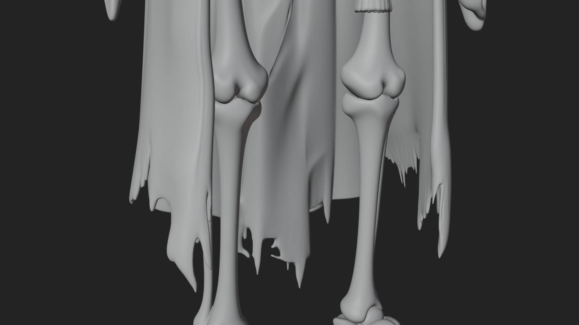 Hooded Skeleton Reaper Statue Design 27 3D Print Model 3D Model