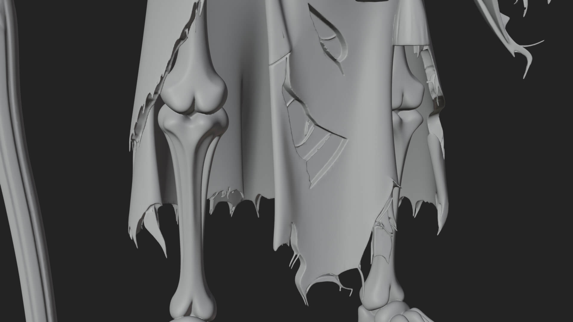 Hooded Skeleton Reaper Statue Design 28 3D Print Model 3D Model