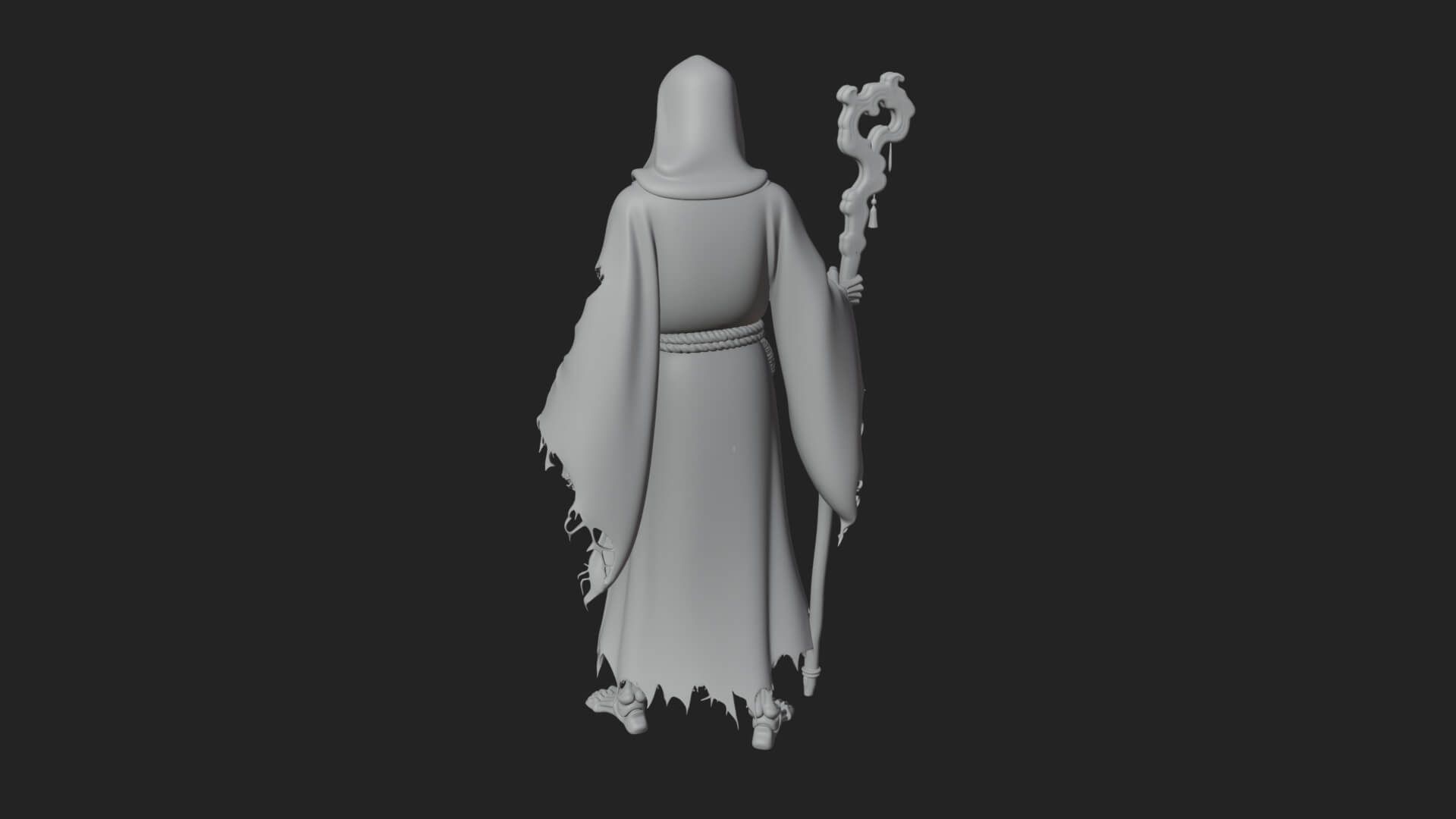Hooded Skeleton Reaper Statue Design 30 3D Print Model 3D Model