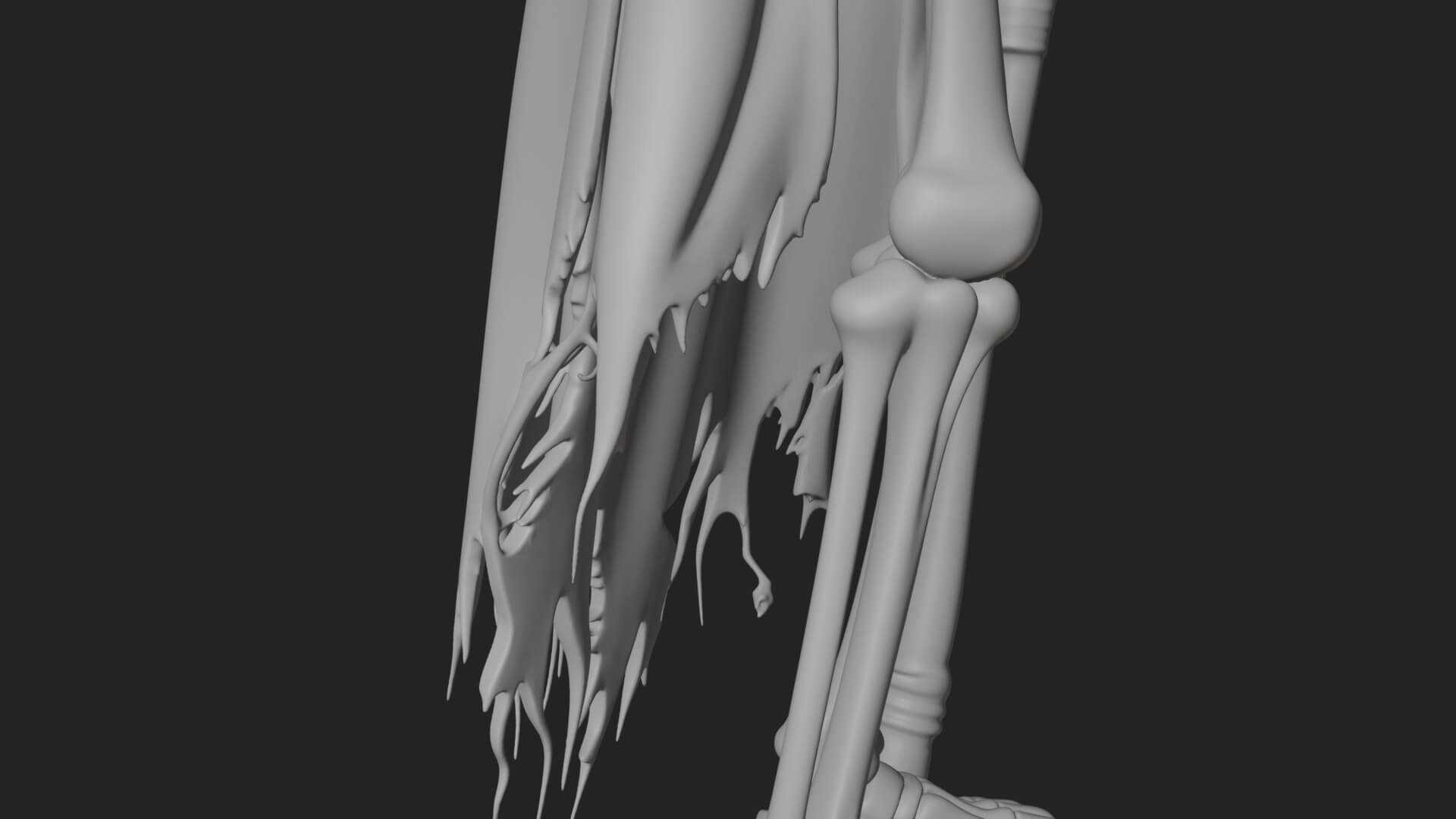 Hooded Skeleton Reaper Statue Design 37 3D Print Model 3D Model