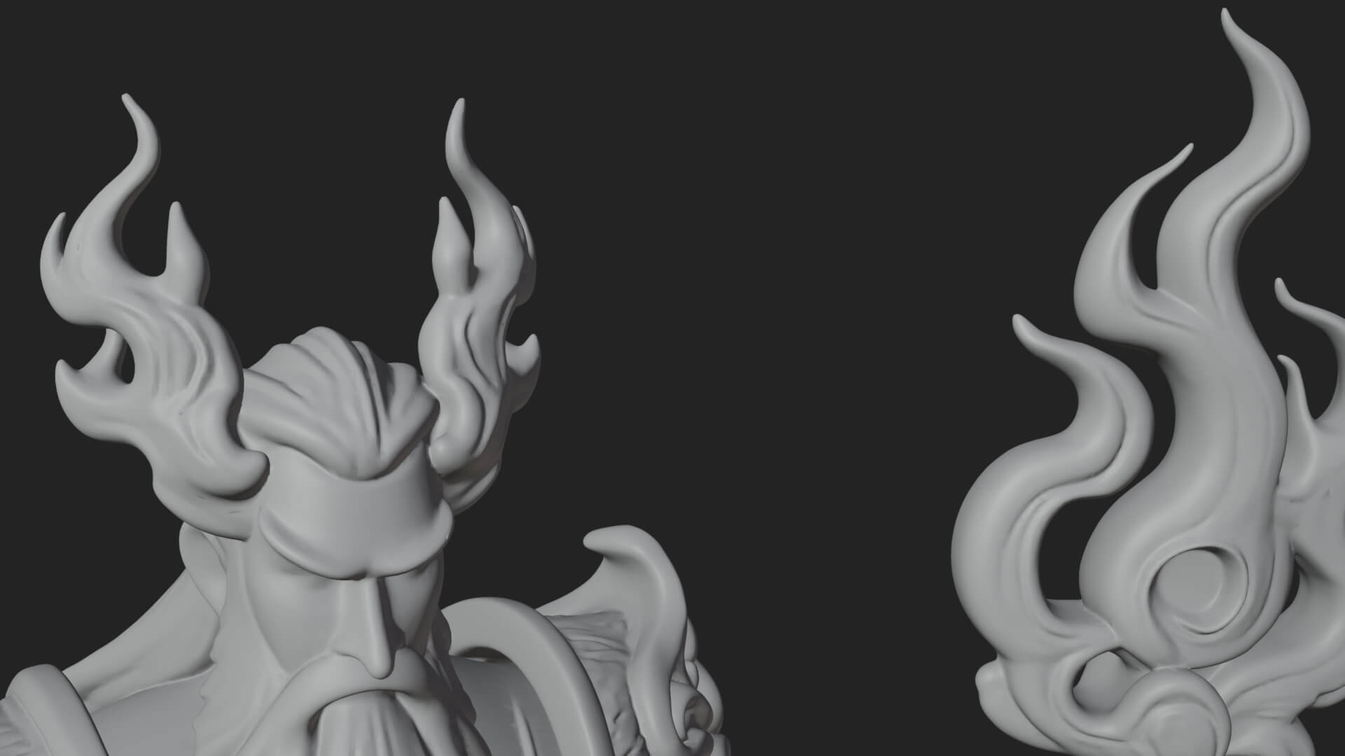 Hooded Wizard with Staff Statue Design 16 3D Print Model 3D Model