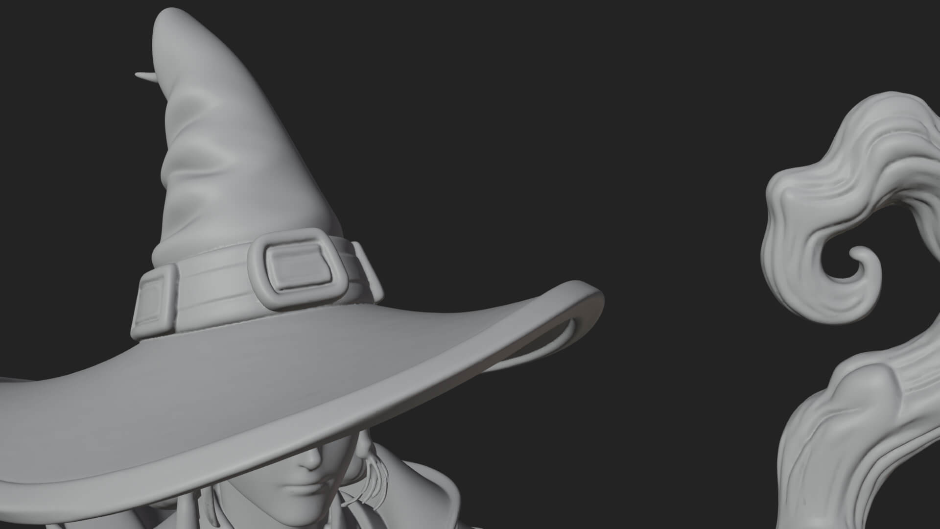 Hooded Wizard With Staff Statue Design 21 3D Print Model 3D Model