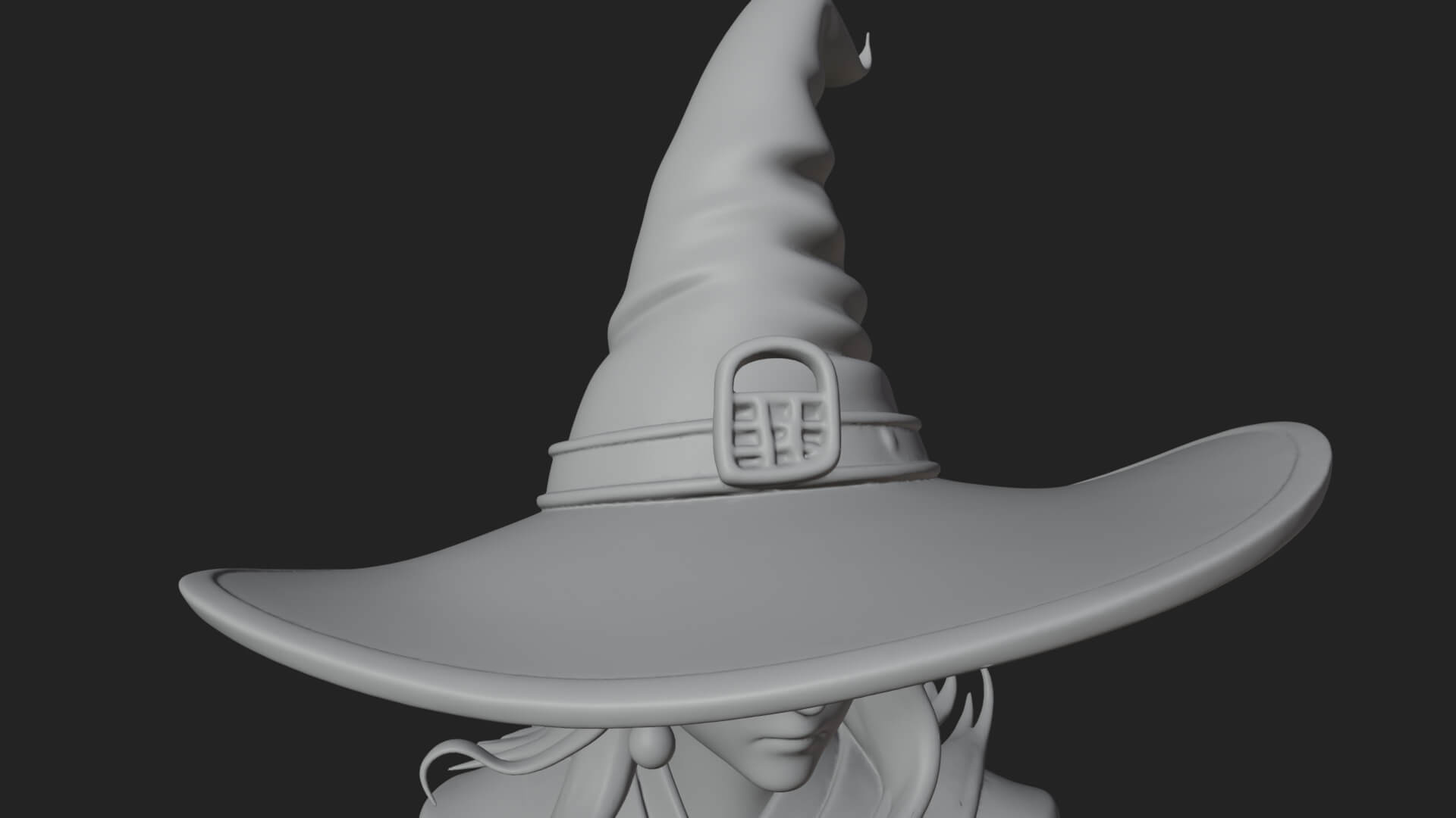 Hooded Wizard with Staff Statue Design 25 3D Print Model 3D Model