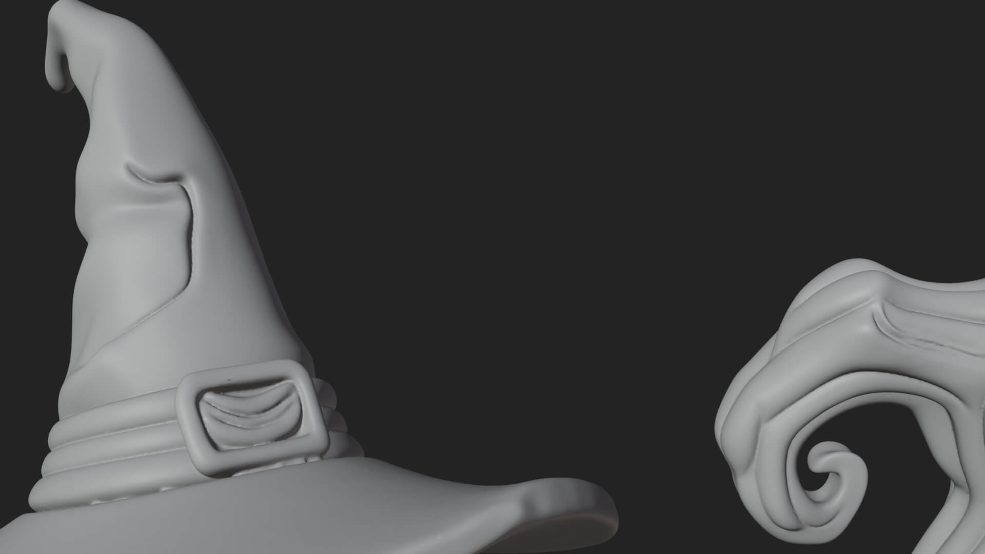 Hooded Wizard with Staff Statue Design 7 3D Print Model 3D Model
