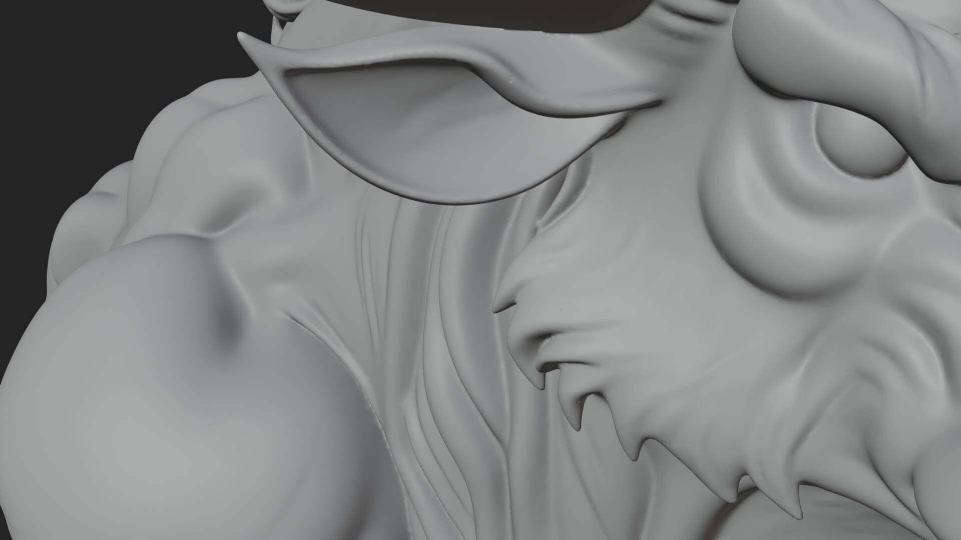 Horned Bull Animal Statue Design 2 3D Print Model 3D Model