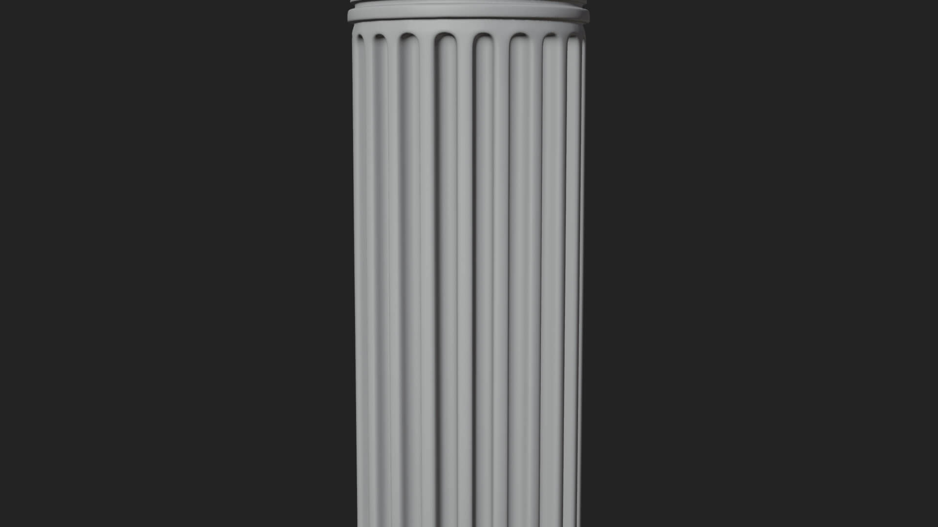 Horned Capital Stone Column Design 1 3D Print Model 3D Model