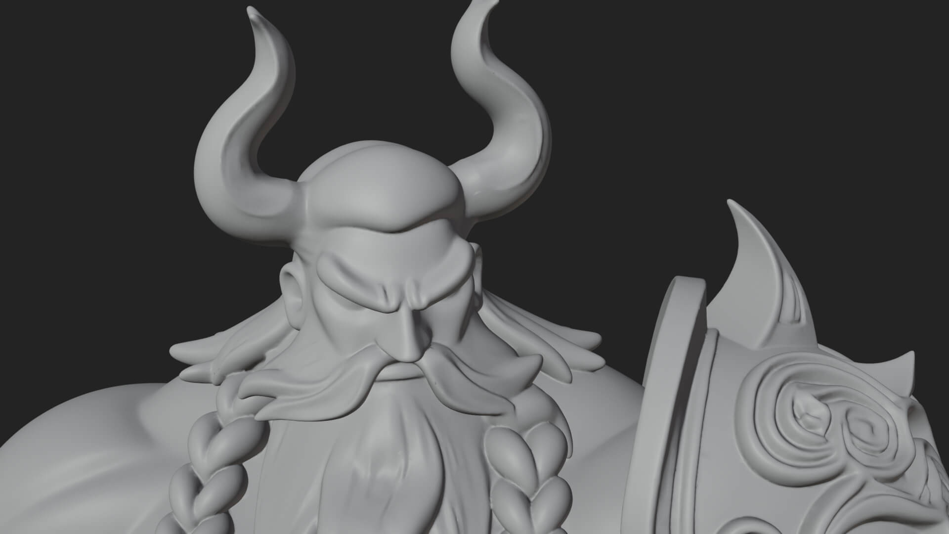 Horned Demon Armored Statue Design 10 3D Print Model 3D Model