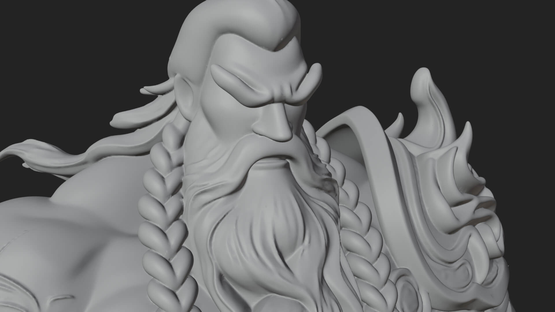 Horned Demon Armored Statue Design 8 3D Print Model 3D Model