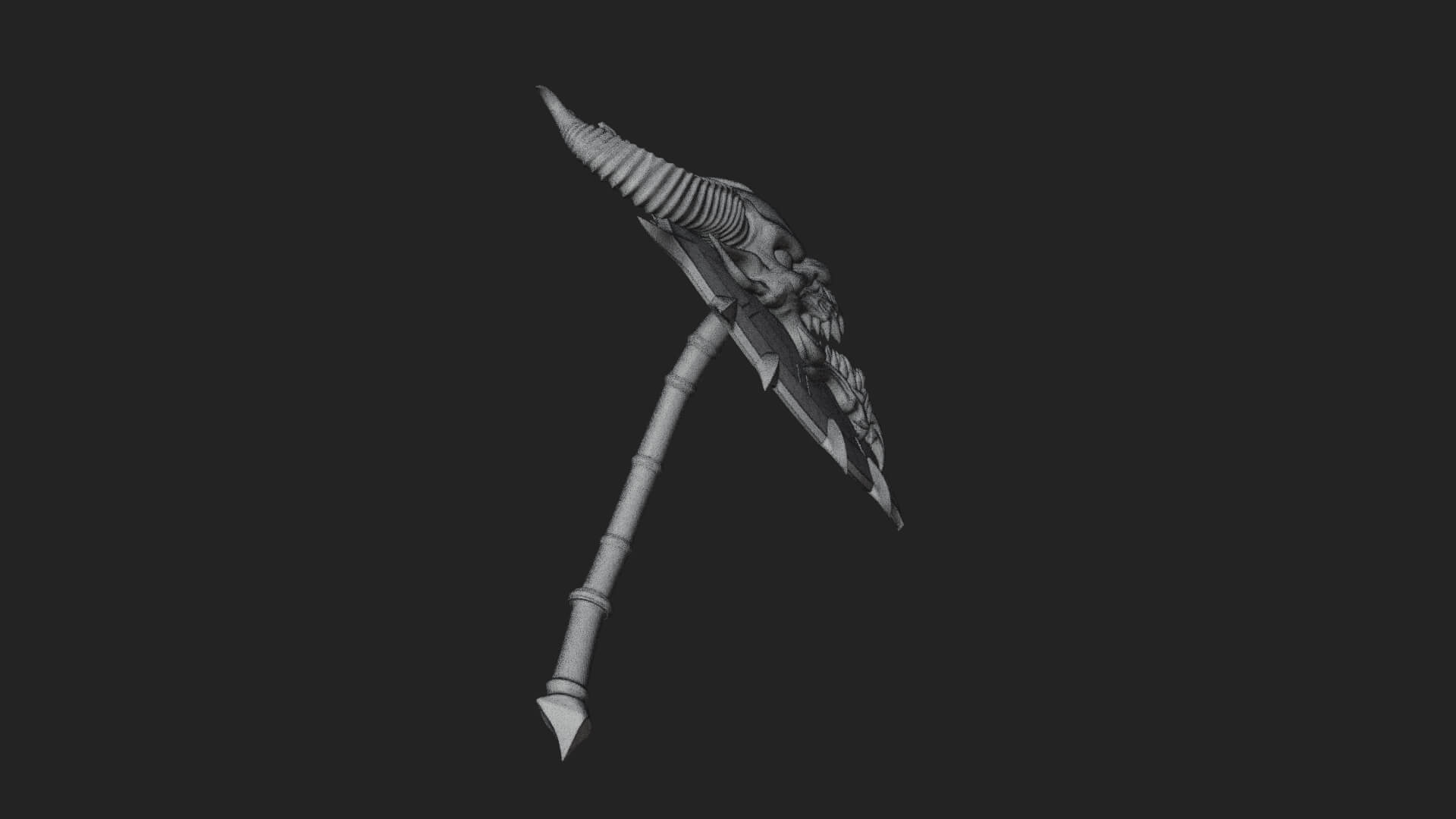 Horned Demon Face Shield Model Design 2 3D Print Model 3D Model