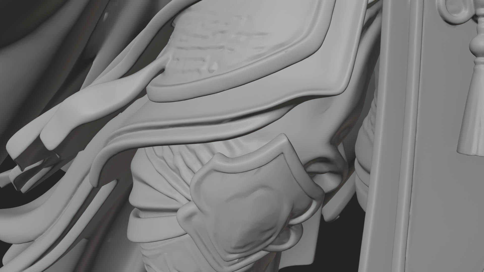 Horned Demon Mage Statue Design 5 3D Print Model 3D Model