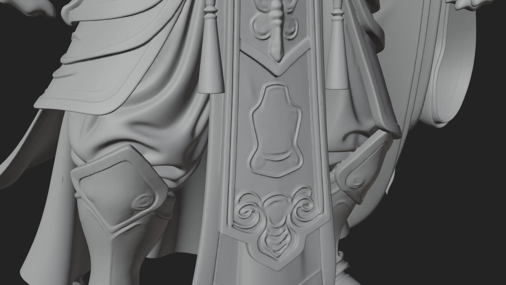 Horned Demon Mage Statue Design 6 3D Print Model 3D Model