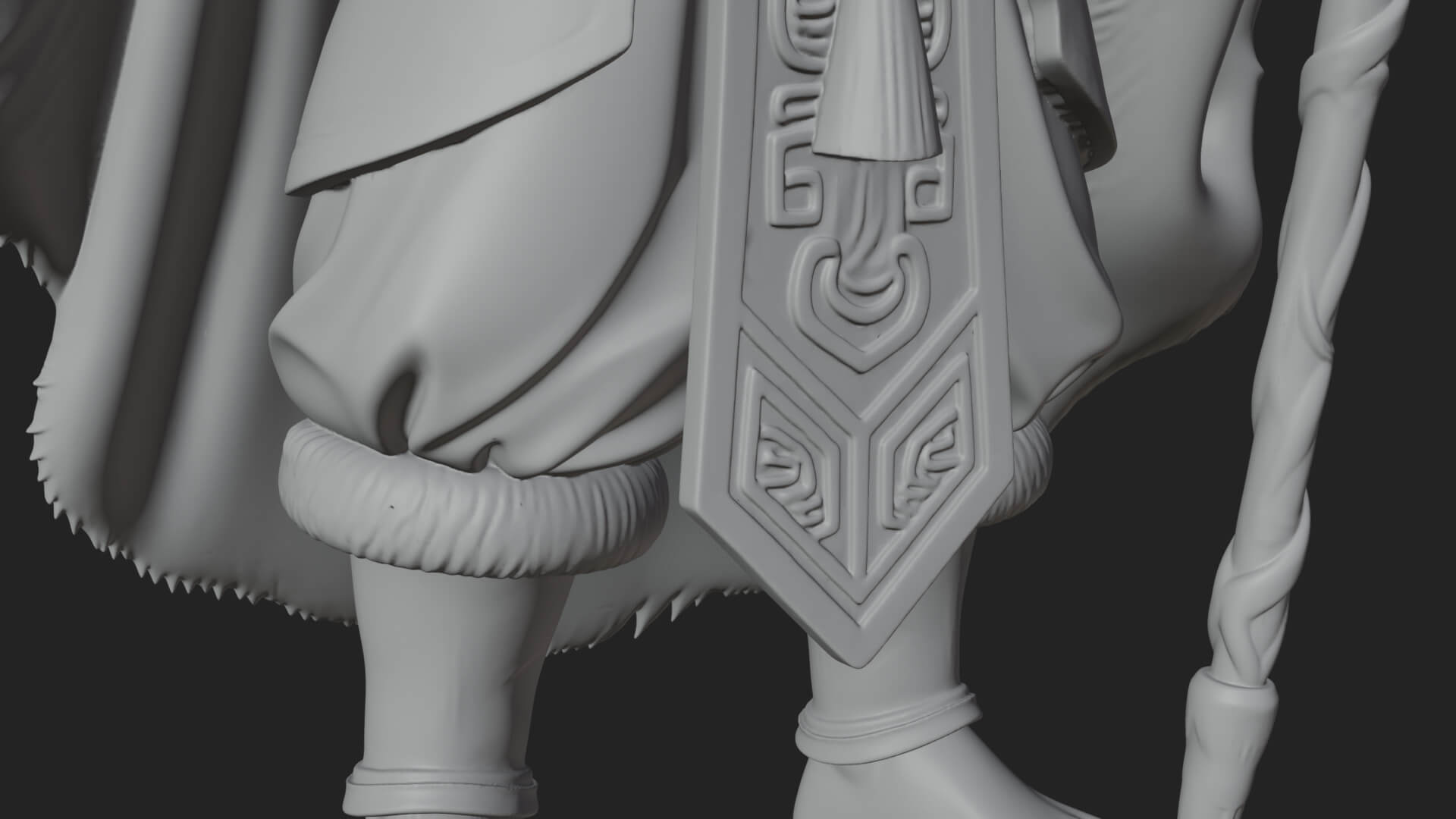 Horned Demon Mage Statue Design 8 3D Print Model 3D Model