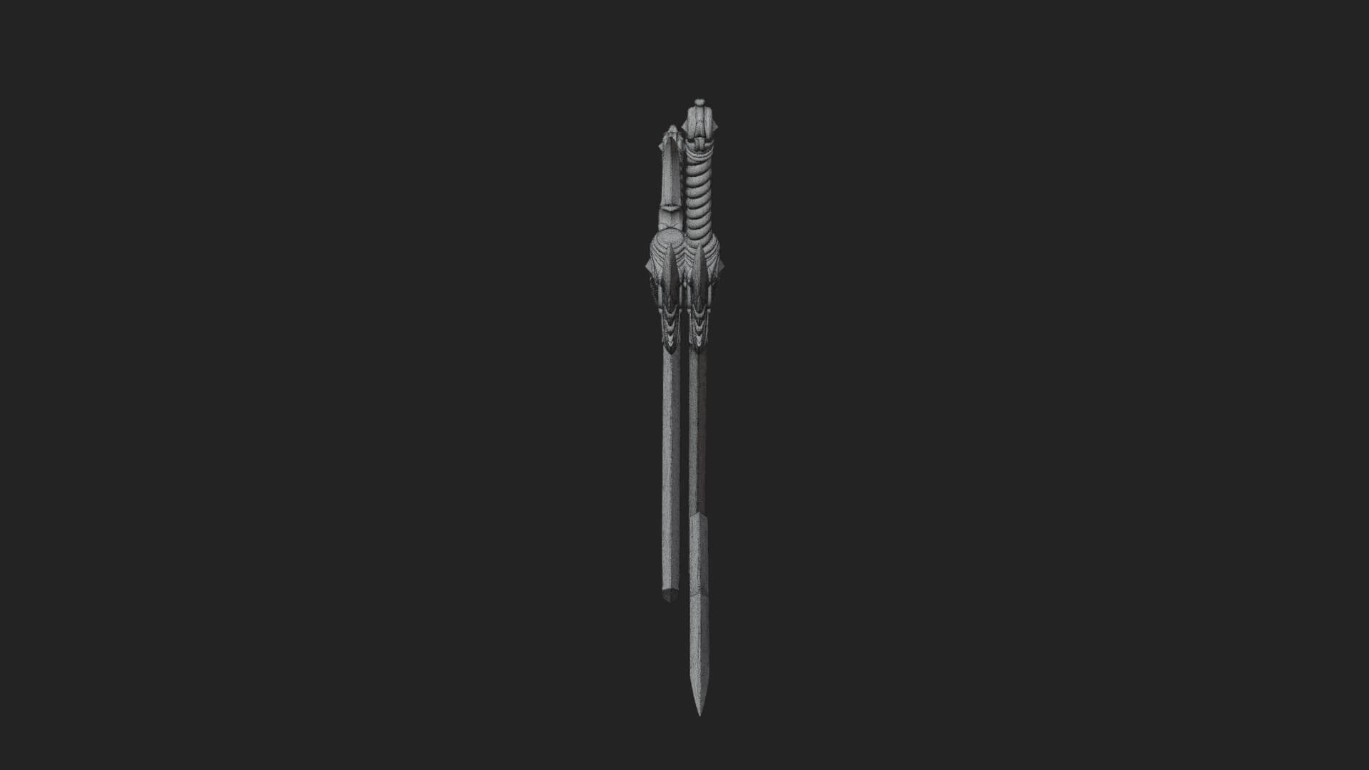 Horned Guard Gem Sword Model Design 5 3D Print Model 3D Model