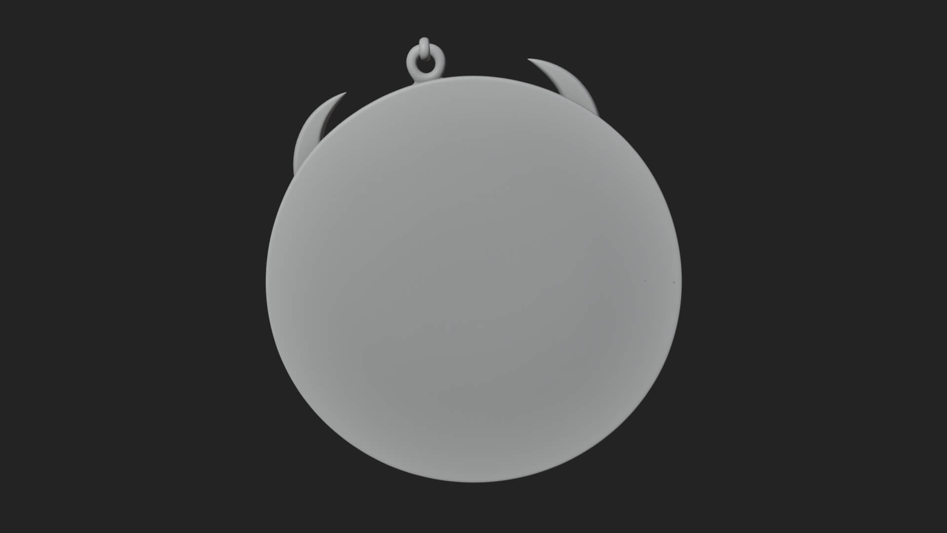 Horned Helm Skull Oval Plaque Design 1 3D Print Model 3D Model