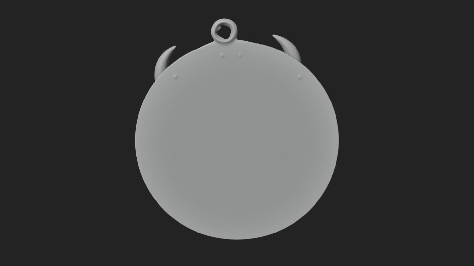 Horned Helm Skull Oval Plaque Design 2 3D Print Model 3D Model