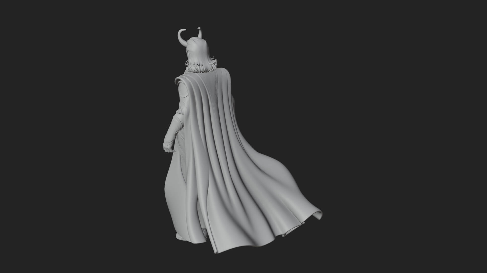 Horned Trickster God Statue Design 5 3D Print Model 3D Model