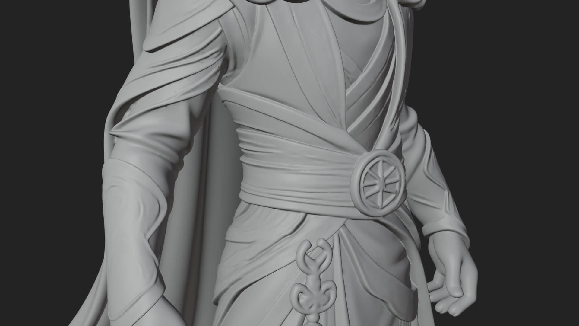 Horned Trickster God Statue Design 5 3D Print Model 3D Model