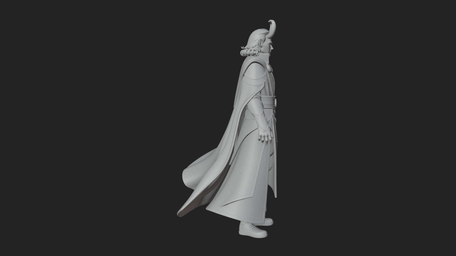 Horned Trickster God Statue Design 6 3d Print Model 3D Model
