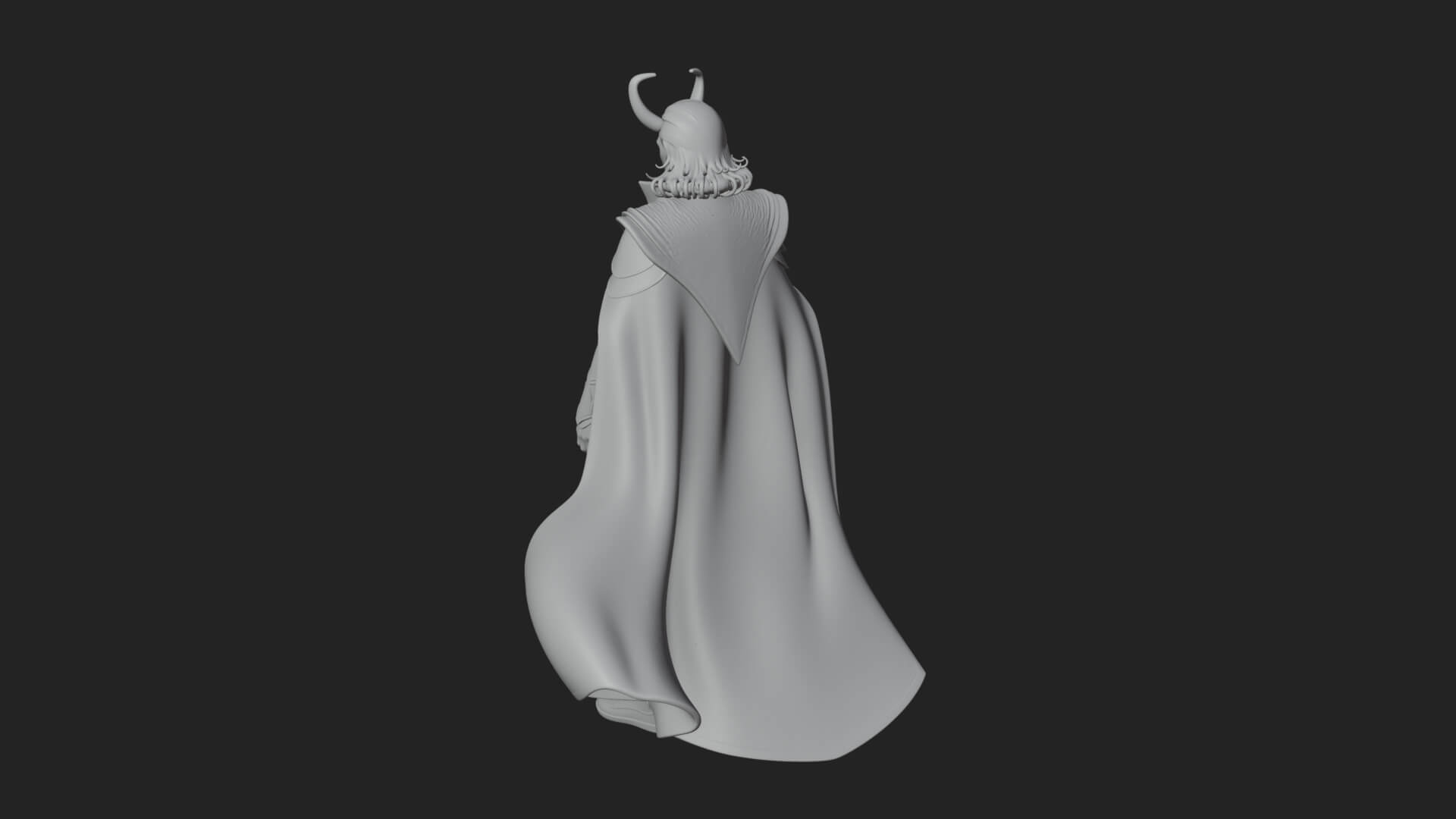 Horned Trickster God Statue Design 6 3d Print Model 3D Model