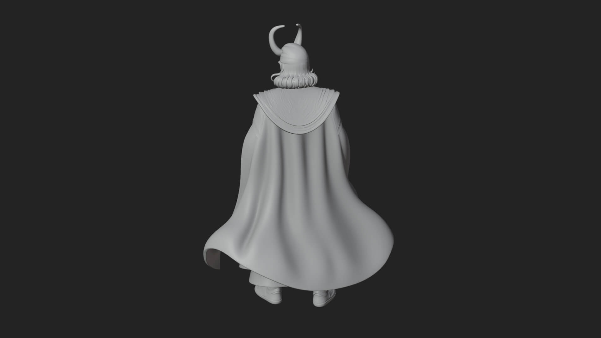 Horned Trickster God Statue Design 7 3D Print Model 3D Model