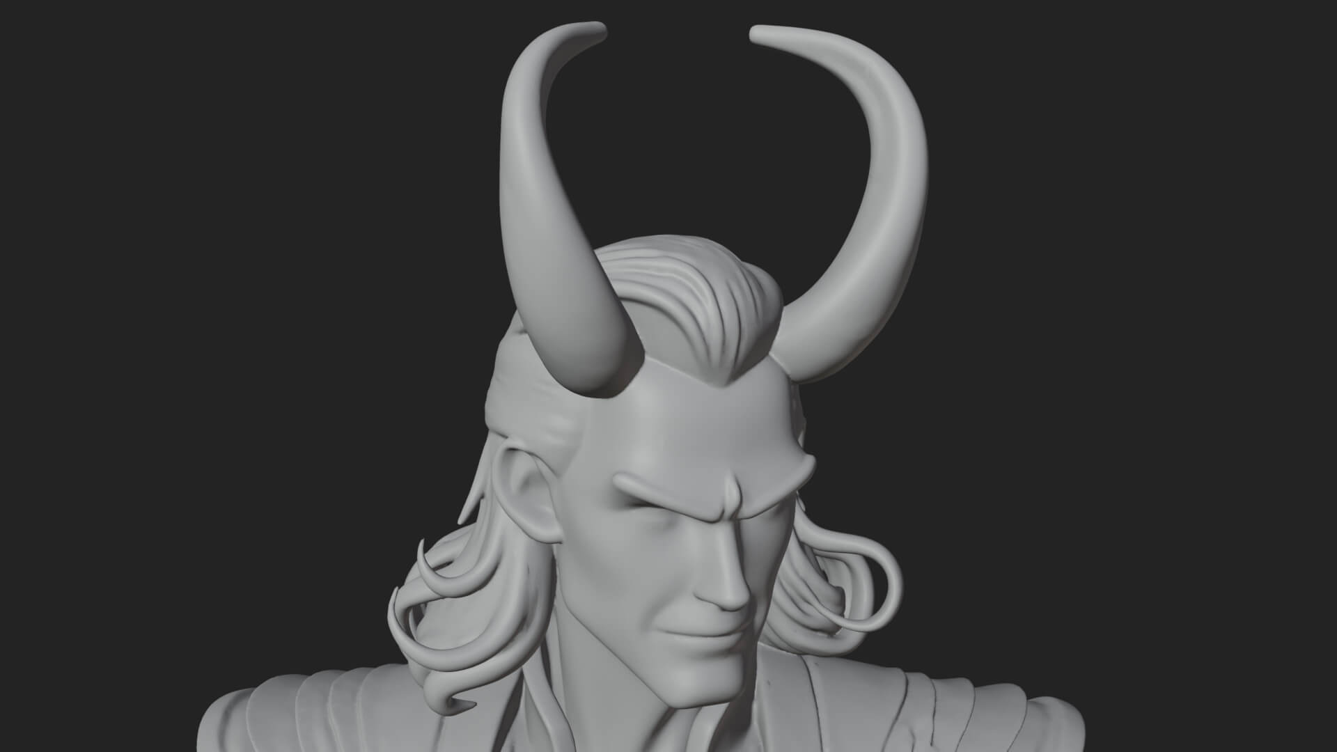 Horned Trickster God Statue Design 7 3D Print Model 3D Model