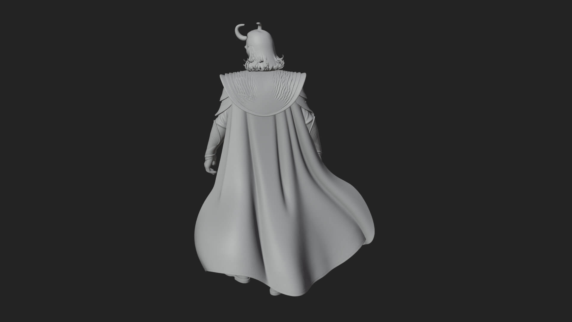 Horned Trickster God Statue Design 8 3d Print Model 3D Model