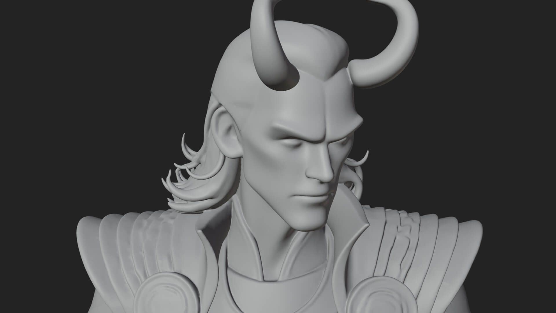 Horned Trickster God Statue Design 8 3d Print Model 3D Model