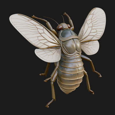 Hornet Wasp Statue Design 3 3D Print Model