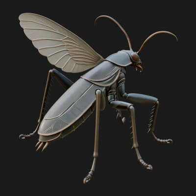 Hornet Wasp Statue Design 7 3D Print Model