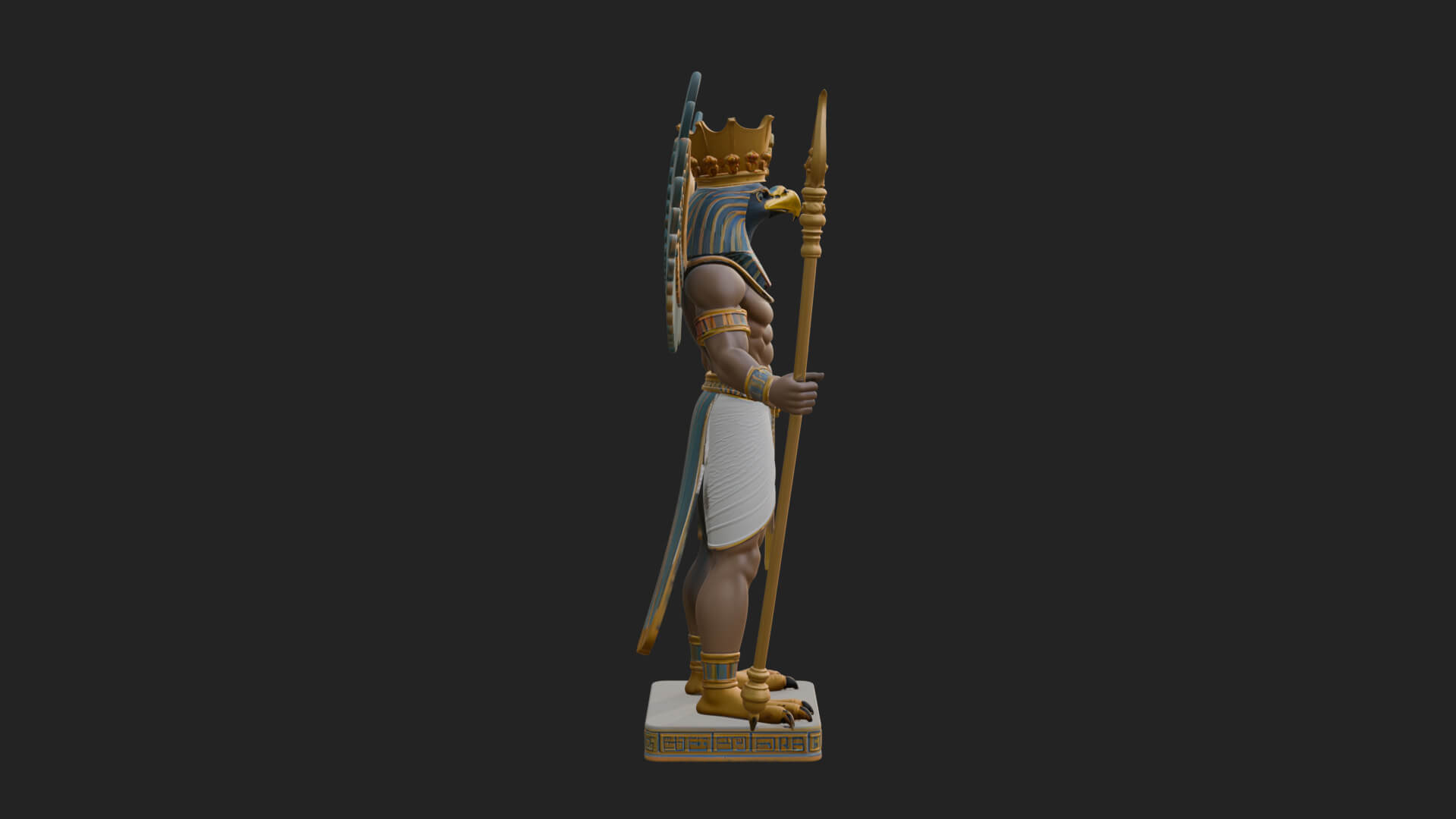 Horus Egyptian God Statue Design 14 3D Print Model 3D Model