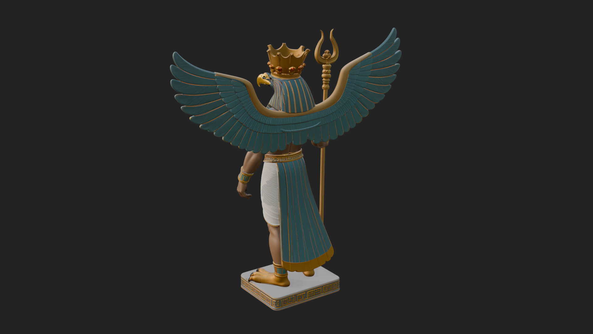 Horus Egyptian God Statue Design 14 3D Print Model 3D Model