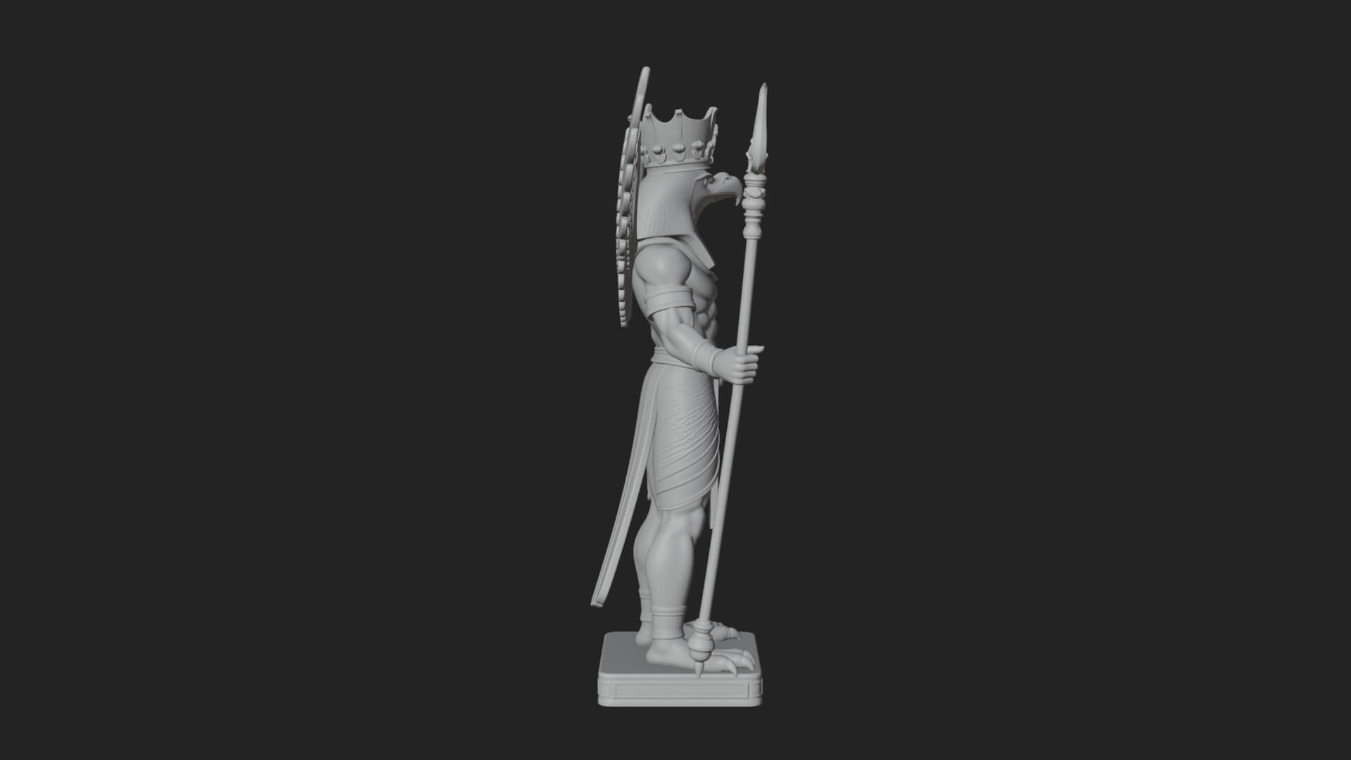 Horus Egyptian God Statue Design 14 3D Print Model 3D Model